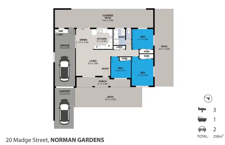 Floorplan of Homely house listing, 20 Madge Street, Norman Gardens QLD 4701