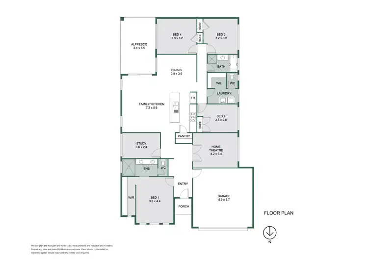 Floorplan of Homely house listing, 5 Arnup Drive, Vasse WA 6280