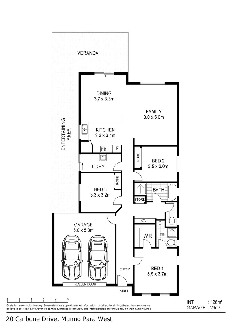 Floorplan of Homely house listing, 20 Carbone Drive, Munno Para West SA 5115