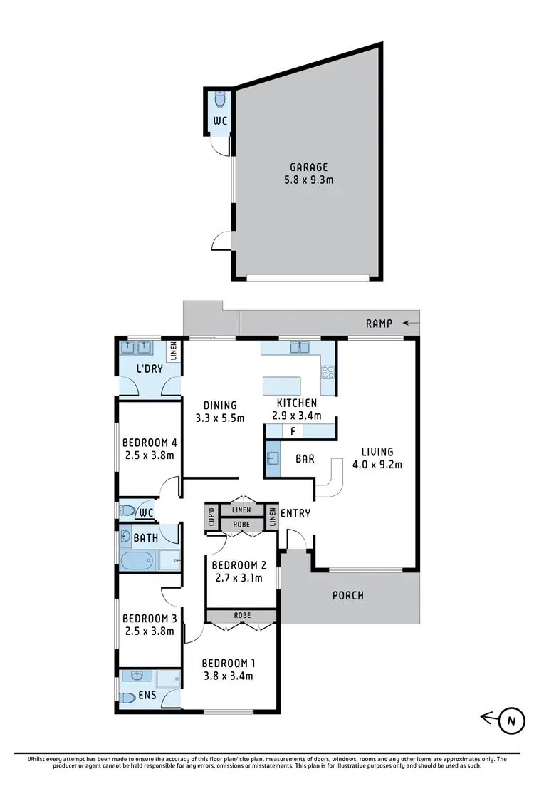 Floorplan of Homely house listing, 3 Hafey Crescent, Hoppers Crossing VIC 3029