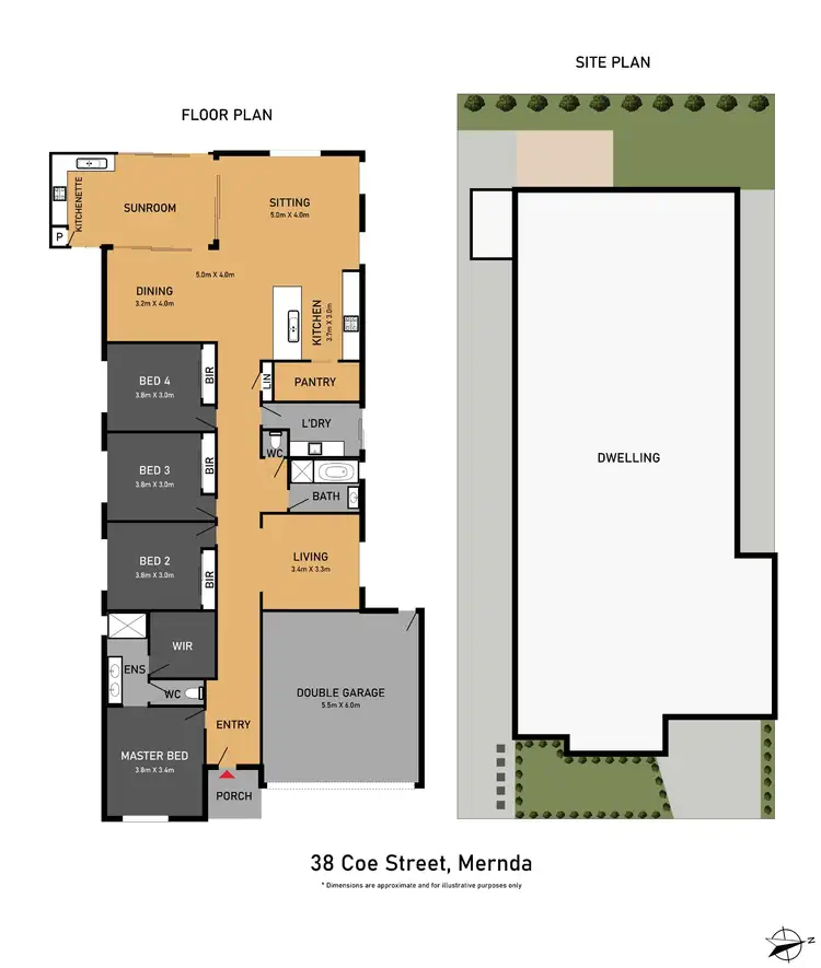 Floorplan of Homely house listing, 38 Coe Street, Mernda VIC 3754