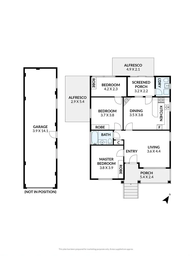 Floorplan of Homely house listing, 37 Home Street, Reservoir VIC 3073