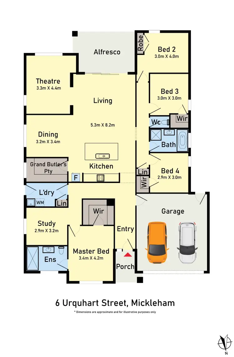 Floorplan of Homely house listing, 6 Urquhart street, Mickleham VIC 3064