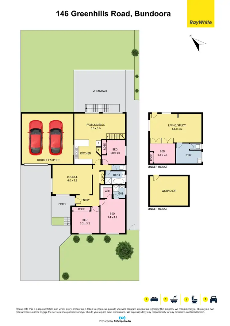 Floorplan of Homely house listing, 146 Greenhills Road, Bundoora VIC 3083