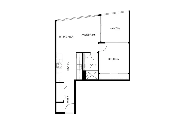 Floorplan of Homely apartment listing, 2113/15 Bowes Street, Phillip ACT 2606