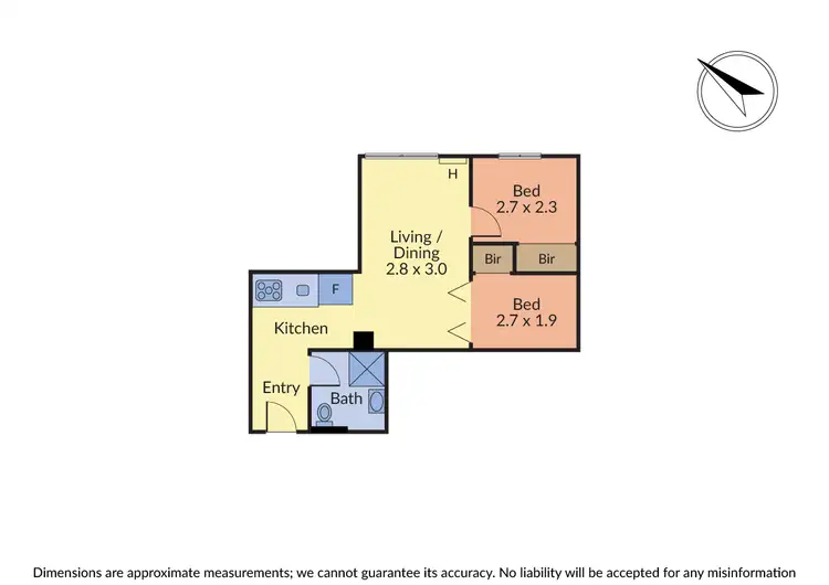 Floorplan of Homely apartment listing, 1305/339 Swanston Street, Melbourne VIC 3000