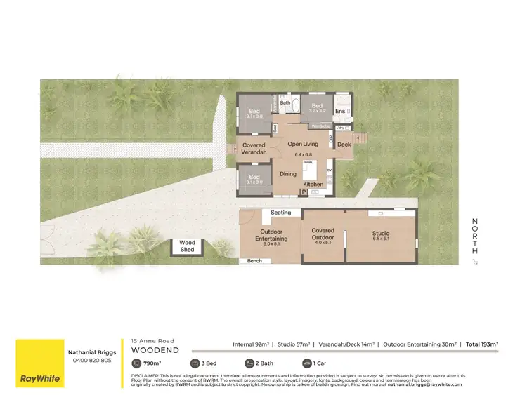 Floorplan of Homely house listing, 15 Anne Road, Woodend VIC 3442