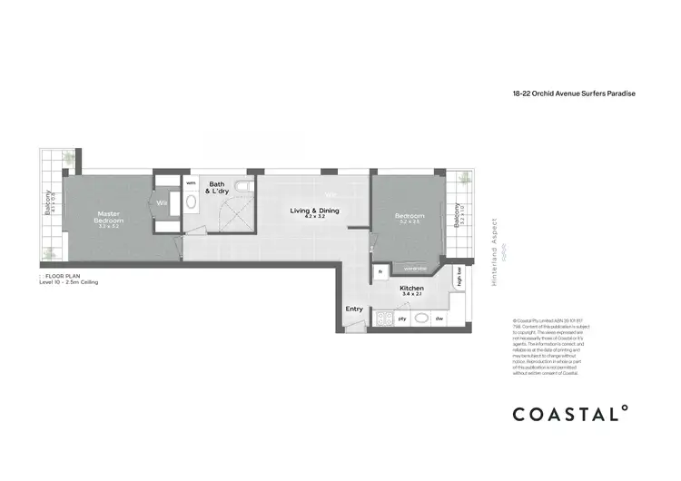 Floorplan of Homely apartment listing, 1002/18-22 Orchid Avenue, Surfers Paradise QLD 4217