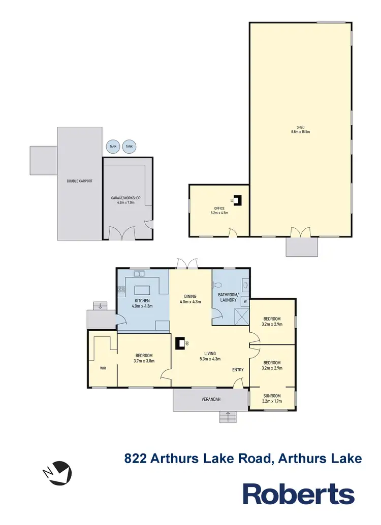Floorplan of Homely house listing, 822 Arthurs Lake Road, Arthurs Lake TAS 7030