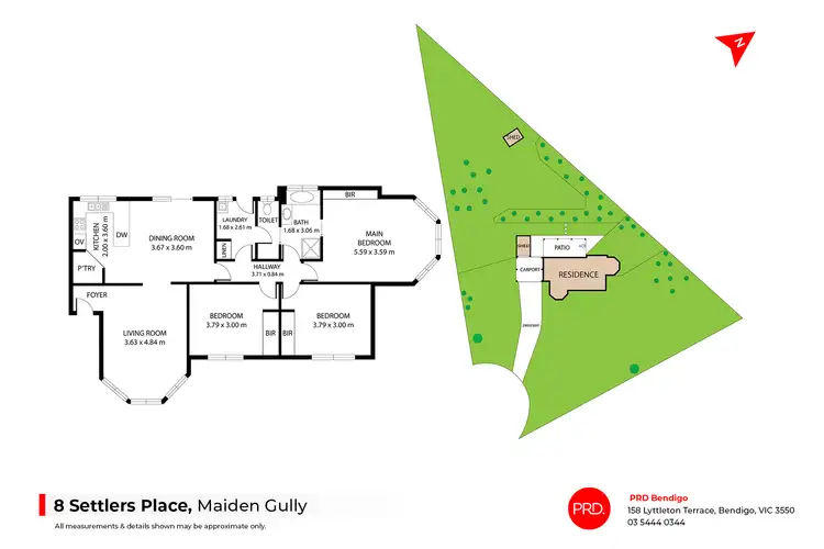 Floorplan of Homely house listing, 8 Settlers Place, Maiden Gully VIC 3551