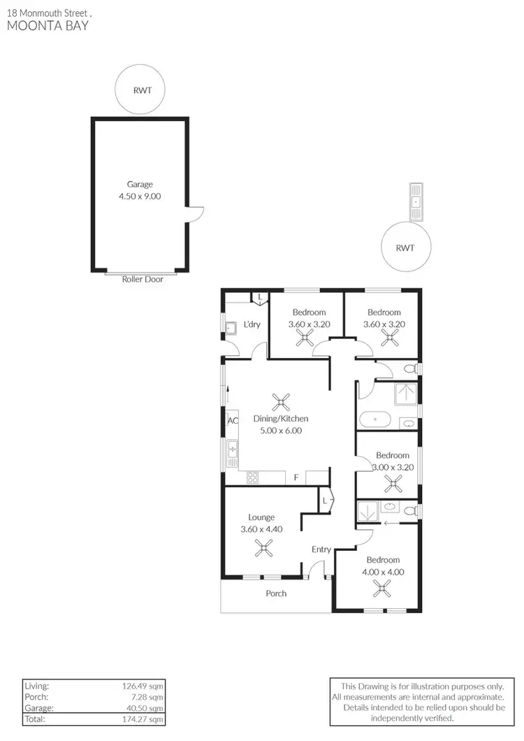 Floorplan of Homely house listing, 18 Monmouth Street, Moonta Bay SA 5558