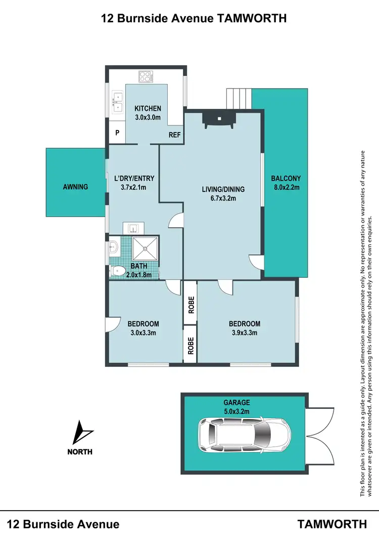 Floorplan of Homely house listing, 12 Burnside Avenue, Tamworth NSW 2340