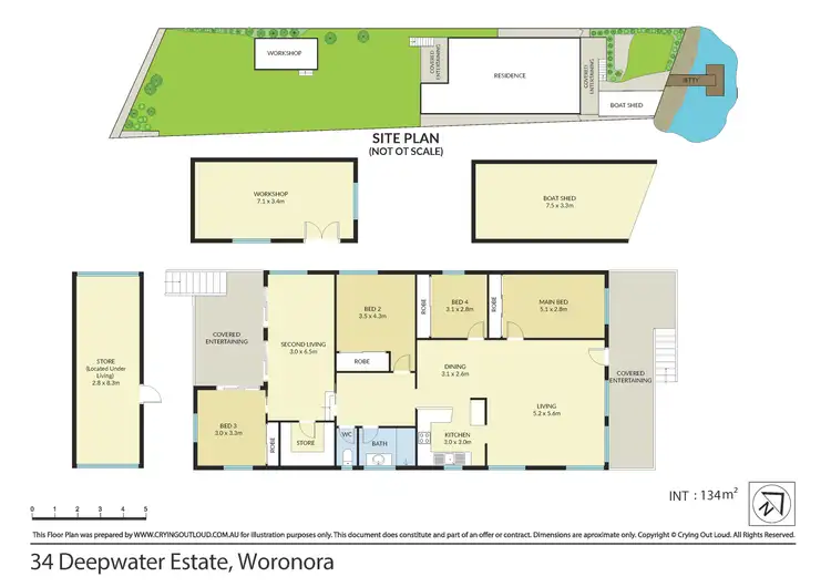 Floorplan of Homely house listing, 34 Deepwater Estate, Woronora NSW 2232
