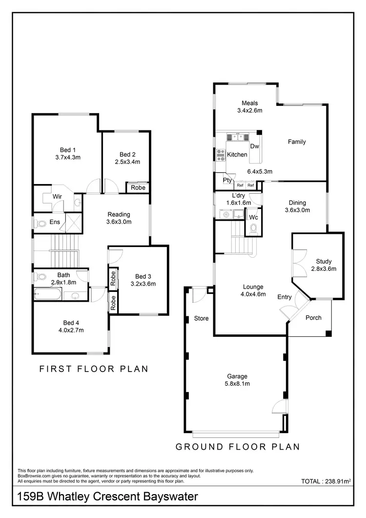 Floorplan of Homely house listing, 159B Whatley Crescent, Bayswater WA 6053