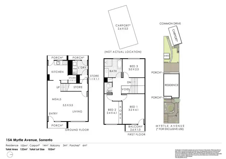 Floorplan of Homely house listing, 15A Myrtle Avenue, Sorrento WA 6020
