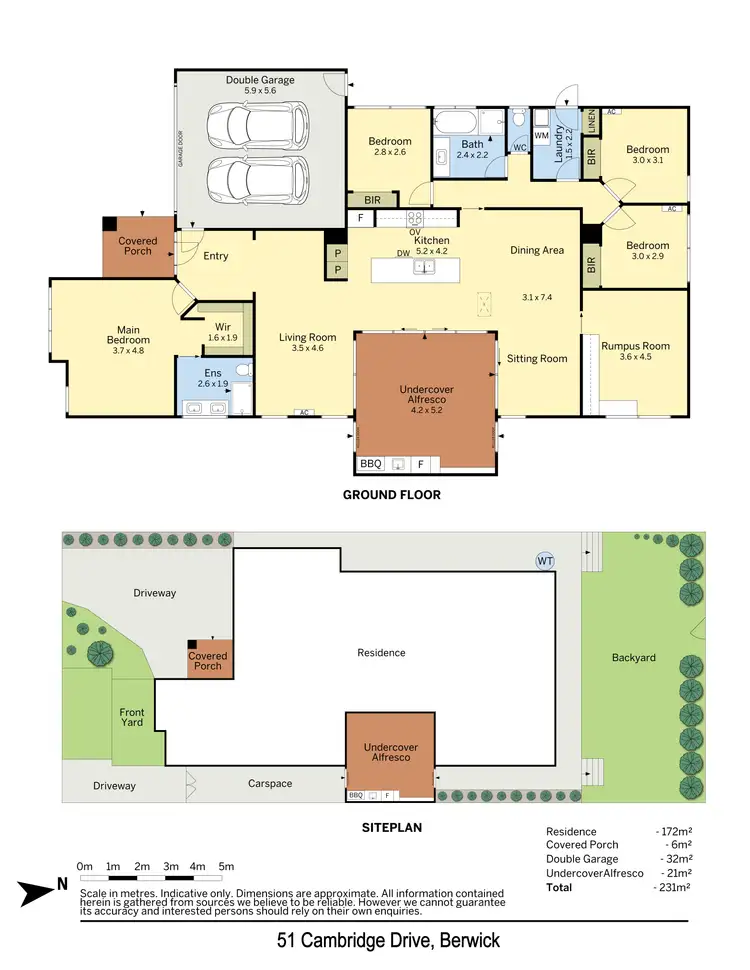 Floorplan of Homely house listing, 51 Cambridge Drive, Berwick VIC 3806