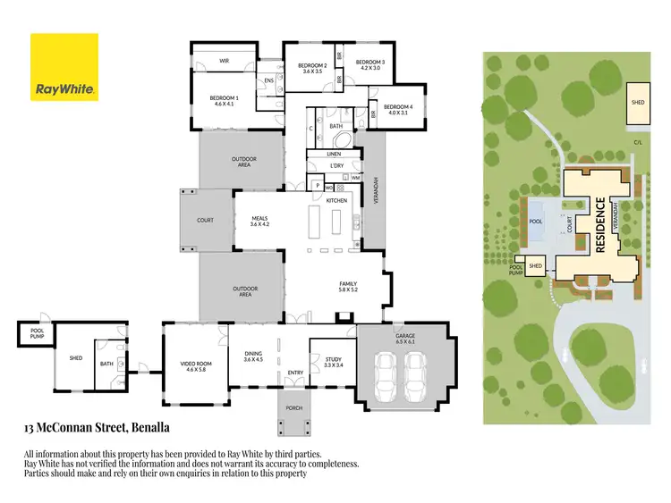 Floorplan of Homely house listing, 13 McConnan Street, Benalla VIC 3672