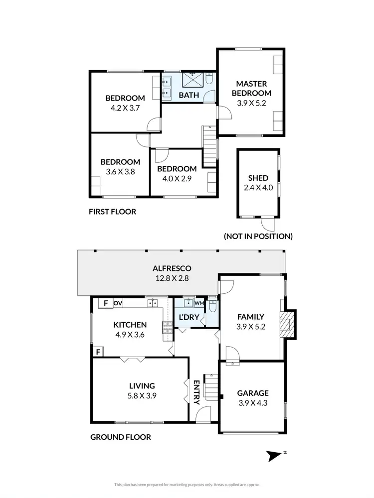 Floorplan of Homely house listing, 13 Kathleen Court, Sunshine VIC 3020