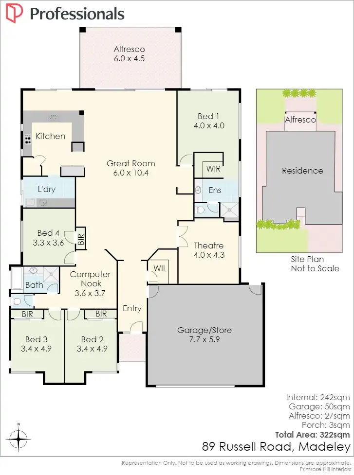 Floorplan of Homely house listing, 89 Russell Road, Madeley WA 6065
