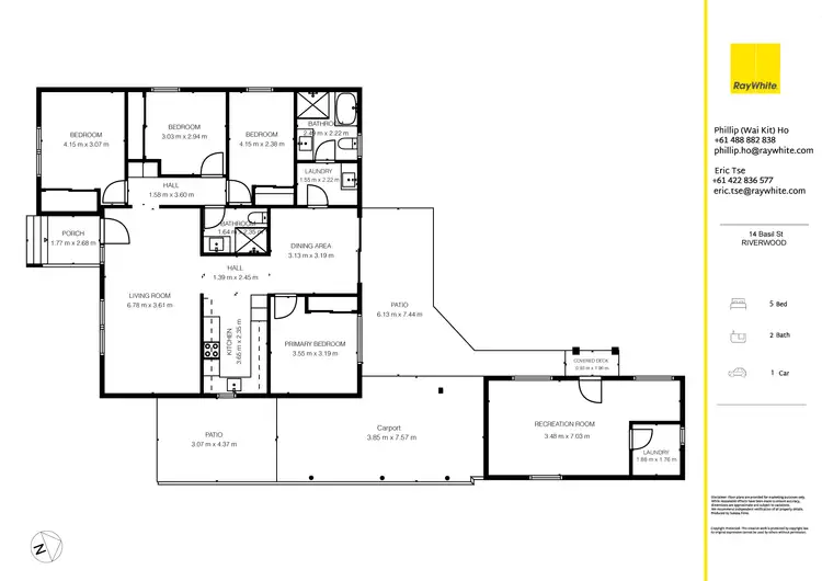 Floorplan of Homely house listing, 14 Basil Street, Riverwood NSW 2210