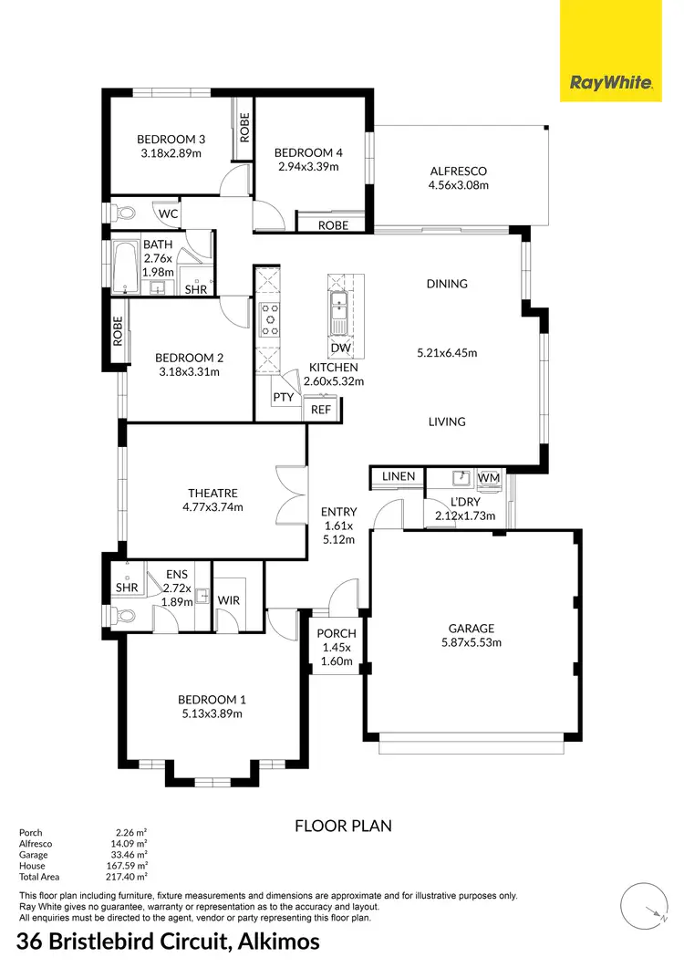 Floorplan of Homely house listing, 36 Bristlebird Circuit, Alkimos WA 6038