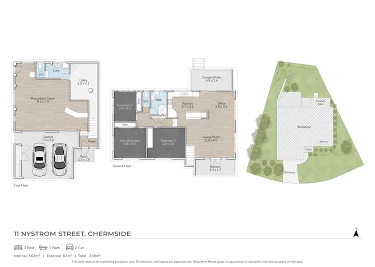 Floorplan of Homely house listing, 11 Nystrom Street, Chermside QLD 4032