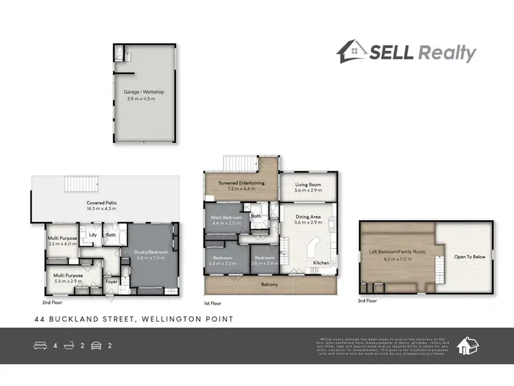 Floorplan of Homely house listing, 44 Buckland Street, Wellington Point QLD 4160