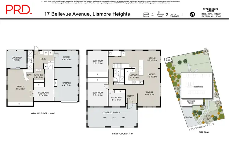 Floorplan of Homely house listing, 17 Bellevue Avenue, Lismore Heights NSW 2480
