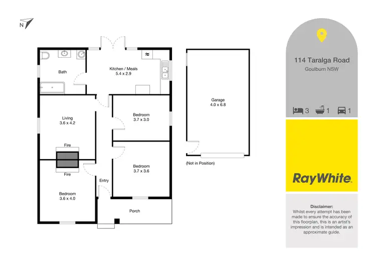Floorplan of Homely house listing, 114 Taralga Road, Goulburn NSW 2580
