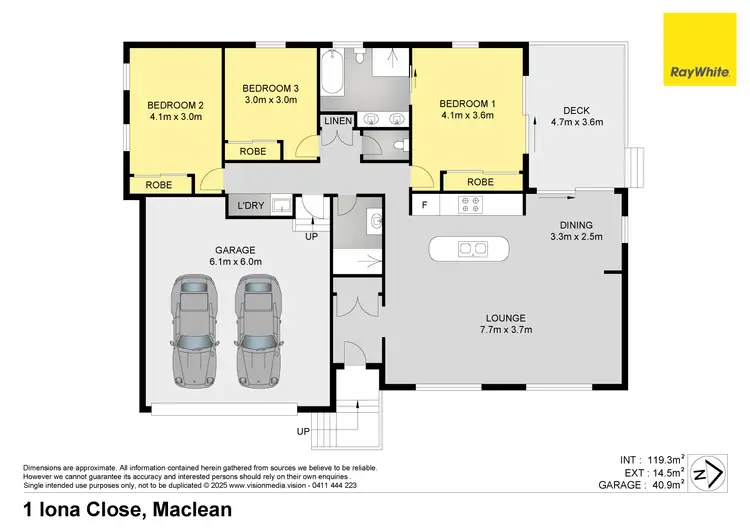 Floorplan of Homely house listing, 1 Iona Close, Maclean NSW 2463