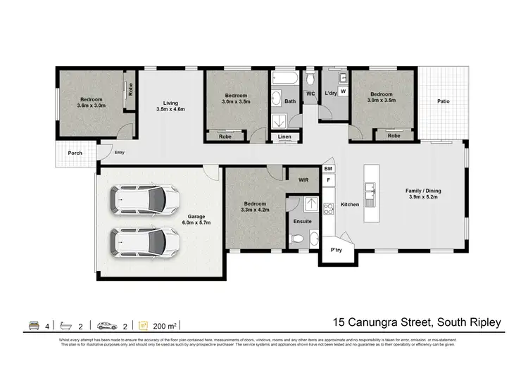 Floorplan of Homely house listing, 15 Canungra Street, South Ripley QLD 4306