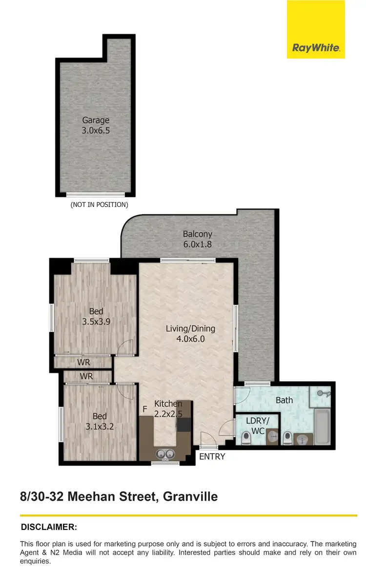 Floorplan of Homely unit listing, 8/30-32 Meehan Street, Granville NSW 2142