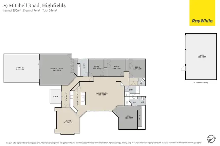 Floorplan of Homely house listing, 29 Mitchell Road, Highfields QLD 4352