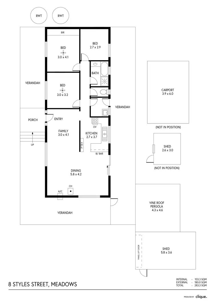 Floorplan of Homely house listing, 8 Styles Street, Meadows SA 5201