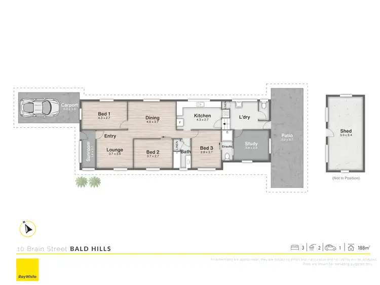 Floorplan of Homely house listing, 10 Brain Street, Bald Hills QLD 4036