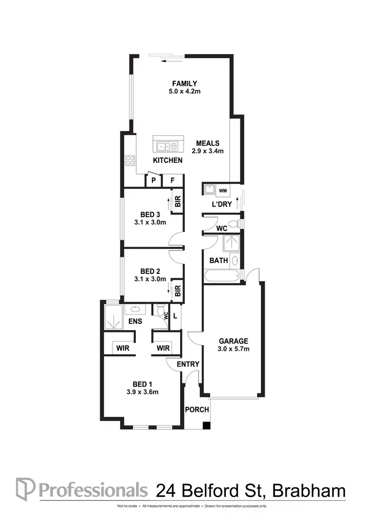 Floorplan of Homely house listing, 24 Belford Street, Brabham WA 6055