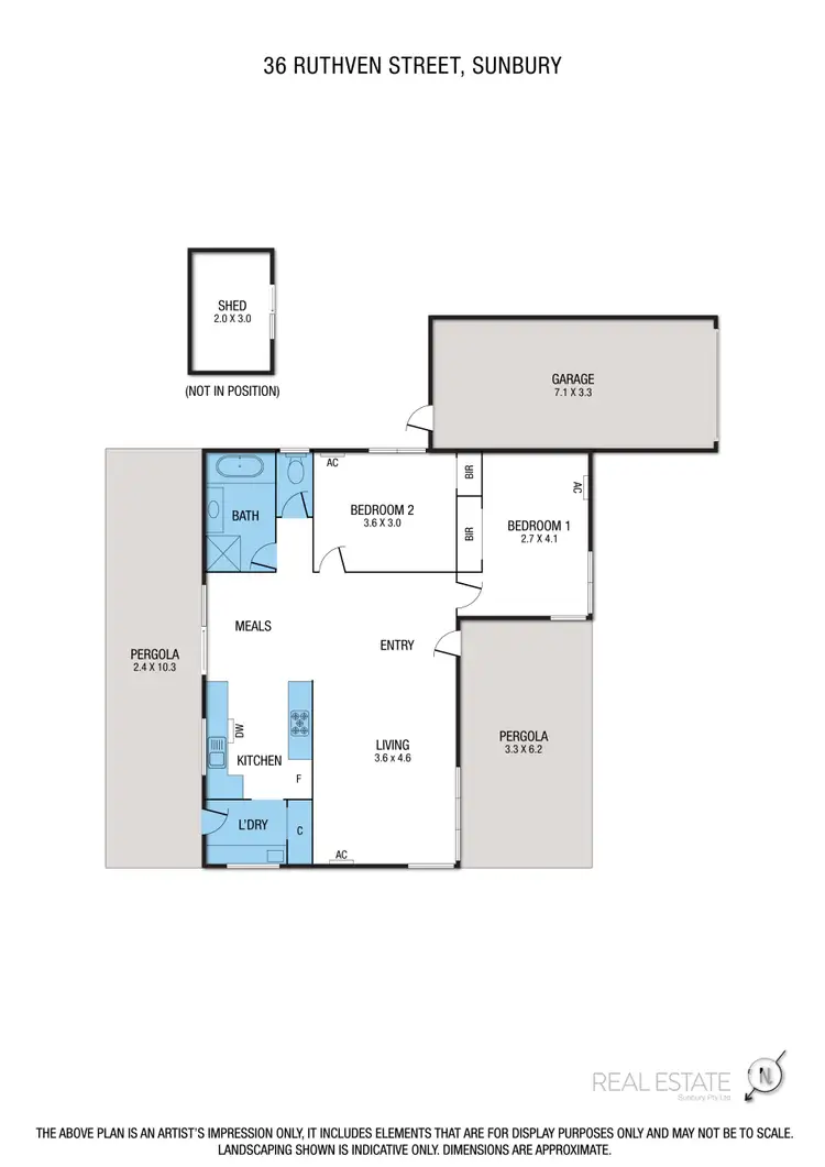 Floorplan of Homely house listing, 36 Ruthven Street, Sunbury VIC 3429