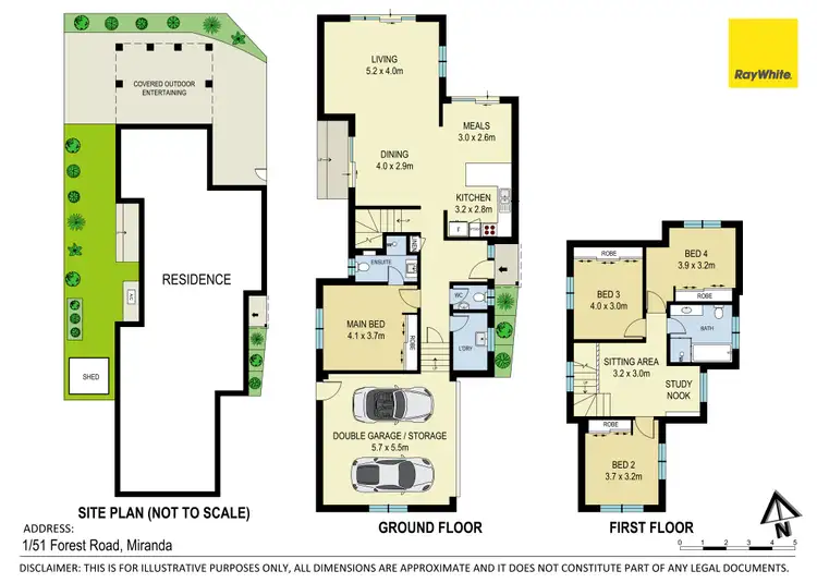 Floorplan of Homely house listing, 1/51 Forest Road, Miranda NSW 2228