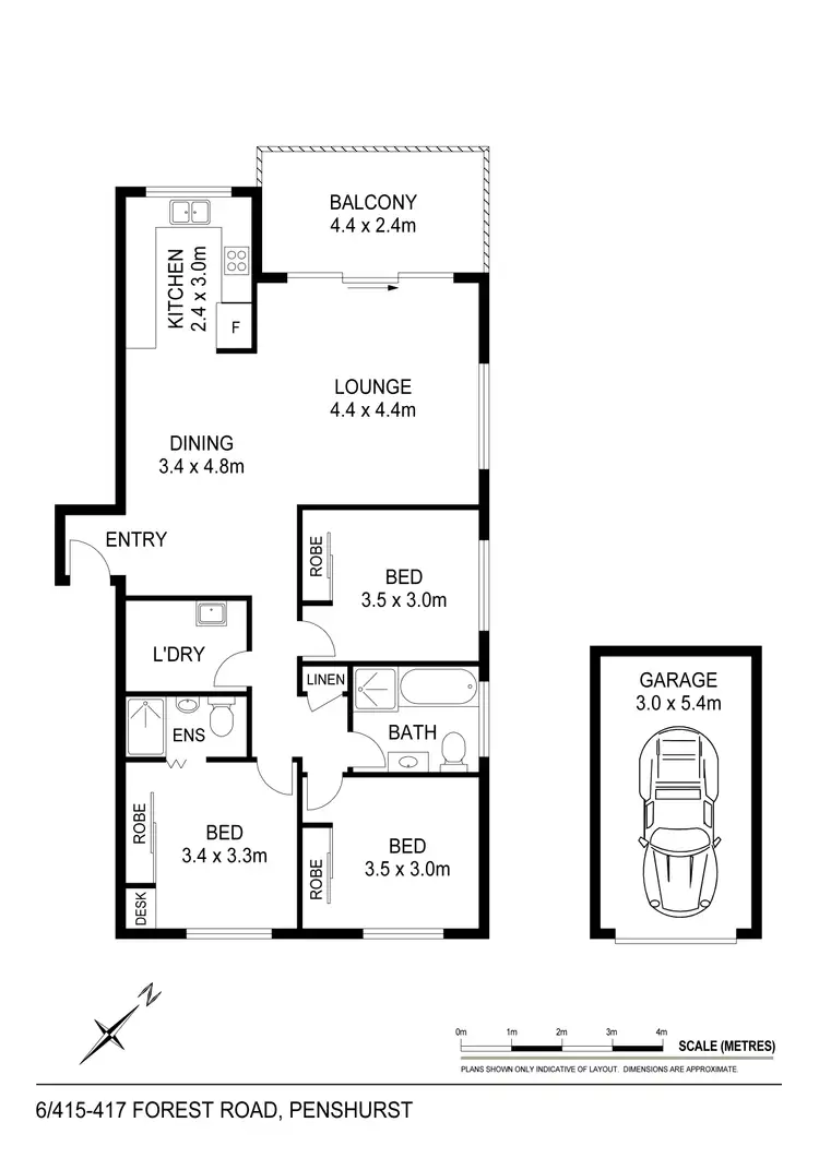 Floorplan of Homely apartment listing, 6/415 Forest Road, Penshurst NSW 2222