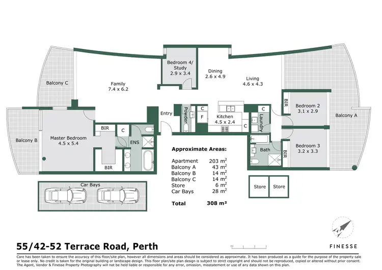 Floorplan of Homely apartment listing, 55/42-52 Terrace Road, East Perth WA 6004