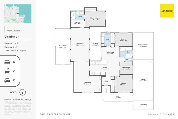 Floorplan of Homely house listing, 2 Aleon Crescent, Ormiston QLD 4160
