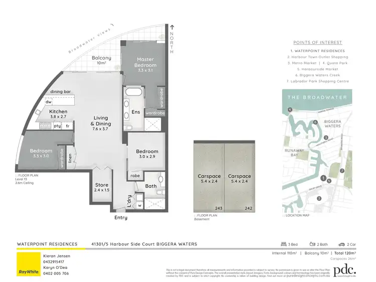 Floorplan of Homely unit listing, 41301/5 Harbour Side Court, Biggera Waters QLD 4216