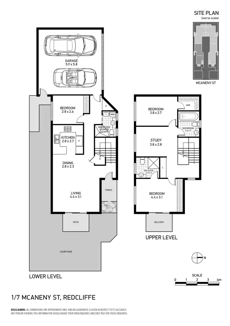 Floorplan of Homely townhouse listing, 1/7 McAneny Street, Redcliffe QLD 4020