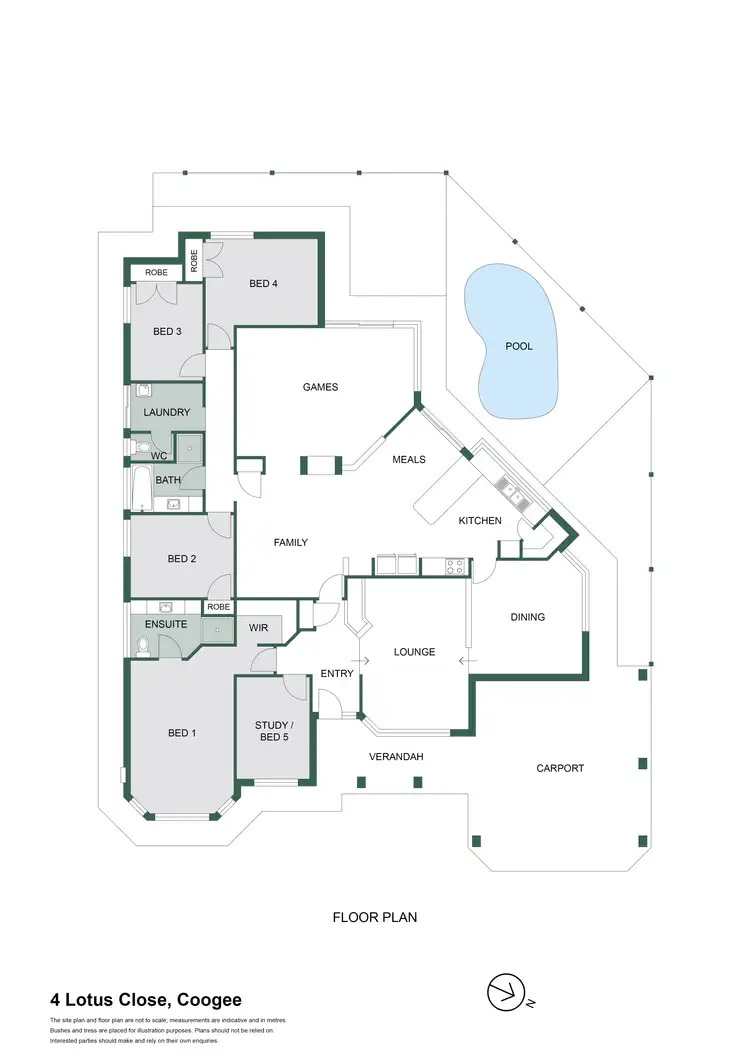 Floorplan of Homely house listing, 4 Lotus Close, Coogee WA 6166