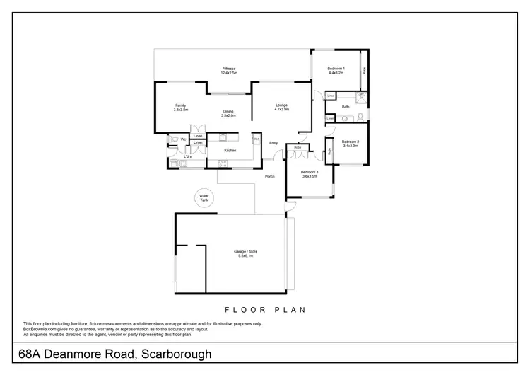 Floorplan of Homely house listing, 68A Deanmore Road, Scarborough WA 6019