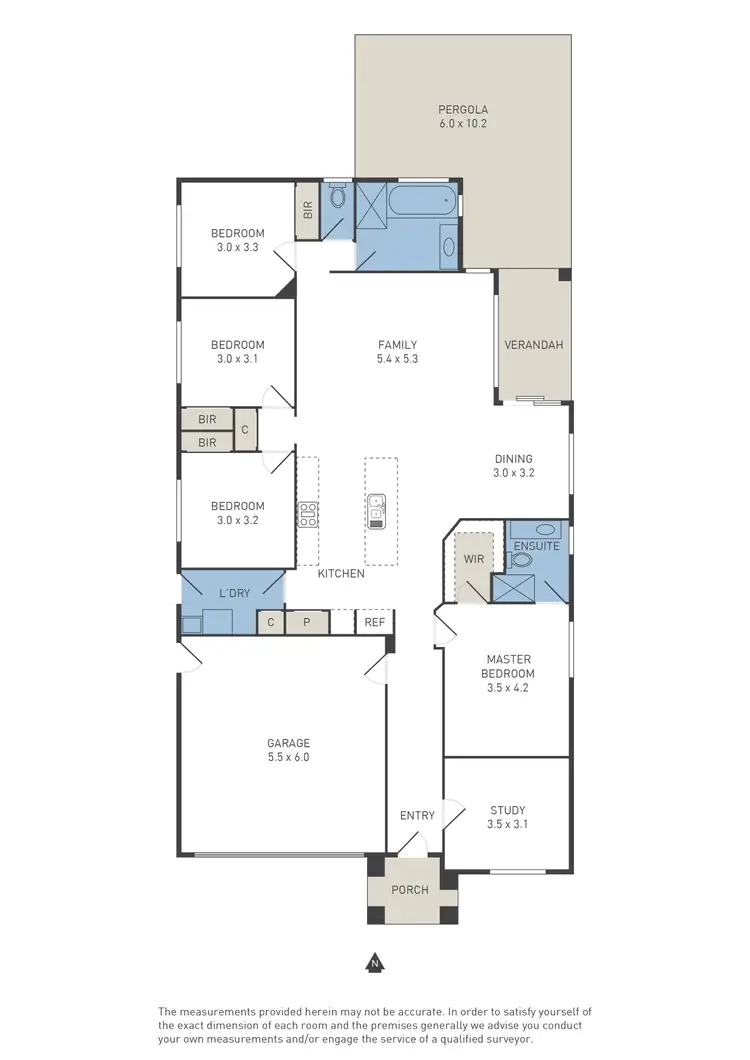 Floorplan of Homely house listing, 8 Gisborne Way, Caroline Springs VIC 3023