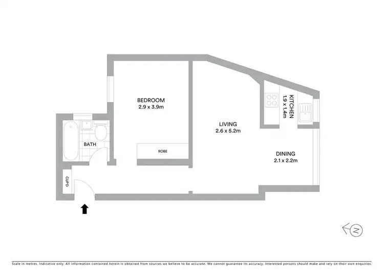 Floorplan of Homely apartment listing, 2/21 St Neot Avenue, Potts Point NSW 2011