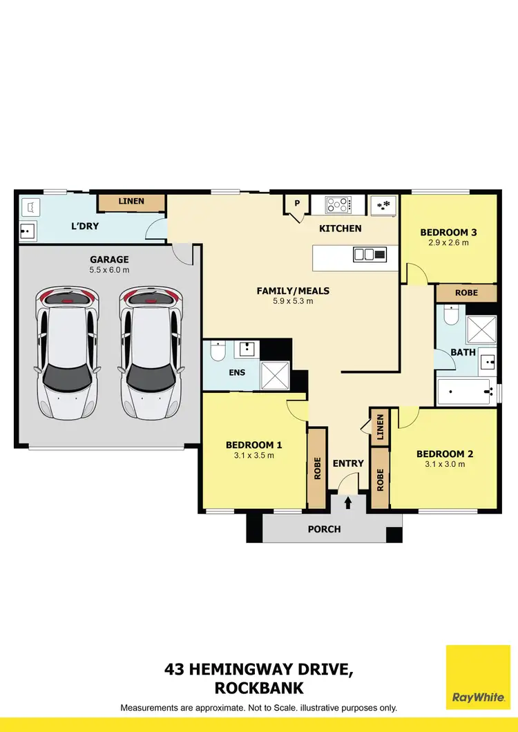 Floorplan of Homely house listing, 43 Hemingway Drive, Rockbank VIC 3335