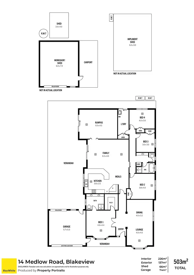 Floorplan of Homely house listing, 14 Medlow Road, Blakeview SA 5114
