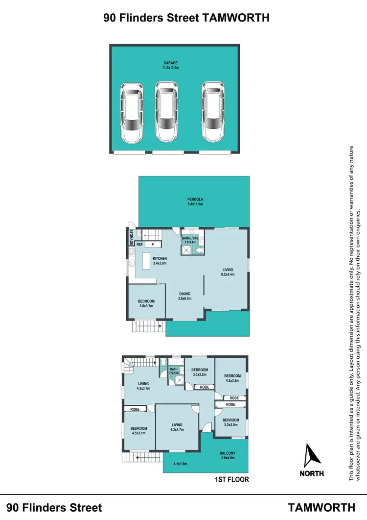Floorplan of Homely house listing, 90 Flinders Street, Tamworth NSW 2340